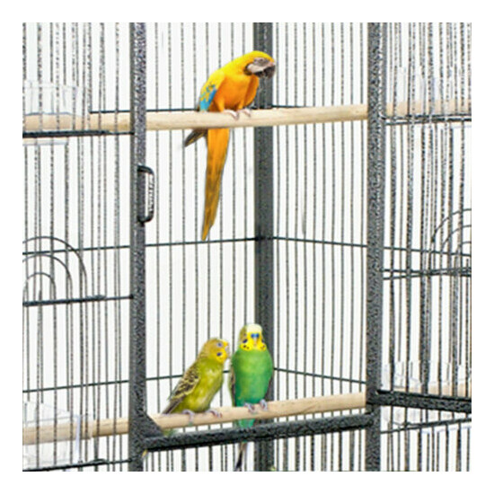 Bird Parrot Cage 25Wx17Dx53H Bar Spacing 1/2" Cockatiel Conure Finch W/4 Wheels image {2}