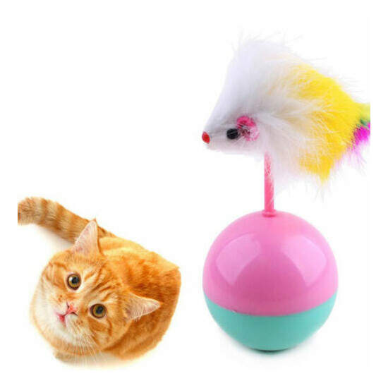 Pets Supplies Cat Teaser Toys Plush Ball Funny Mouse Tumbler Dog Training Kitten image {2}