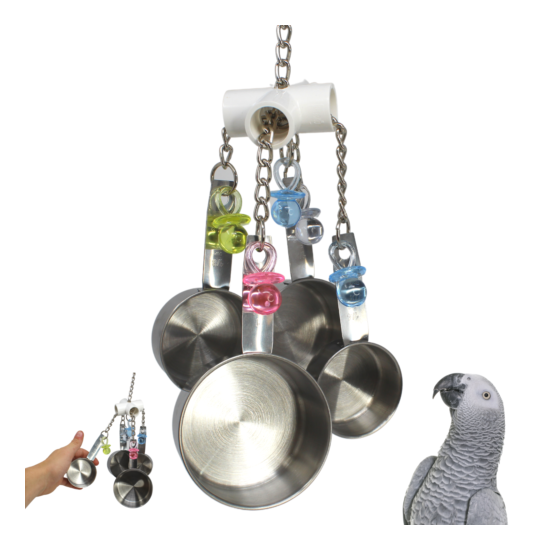 Bonka Bird Toys 1750 Clacker Medium parrot cage toy cages african grey cockatoo  image {5}