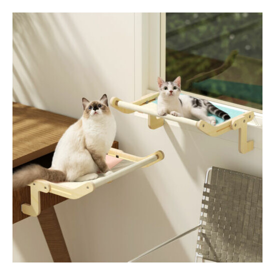 Mewoofun 4 Color Cat Window Perch Hammock Seat Large Cats Cat Bed image {1}