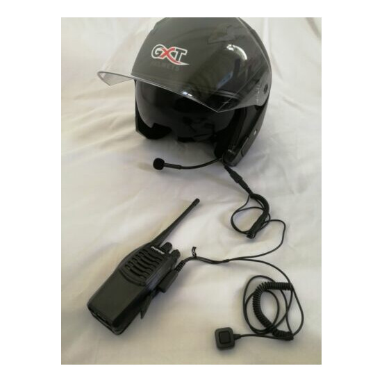 MX-BTX1 Bluetooth PTT Helmet Intercomm Dual Visors PPG Paragliding Motorcycle XL image {10}