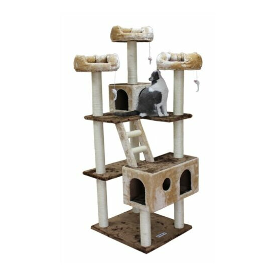 73" TALL BEVERLY HILLS CAT TREE, 1 COLOR CHOICE - FREE SHIPPING IN THE U.S. image {1}