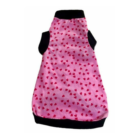 Sphynx Cat Shirt Pink Heart Print - Clothes Clothing Cotton Coat Vest Jumper  image {2}