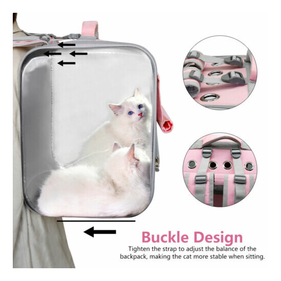 Pet Cat Dog Carrier Backpack Airline Approved Portable Mesh Travel Handbag Cage image {5}