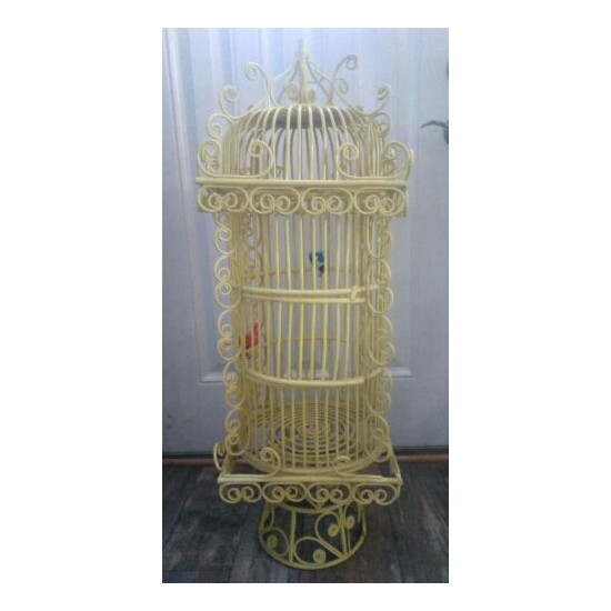 Large Wicker Fancy Bird Cage ~ 40" image {1}