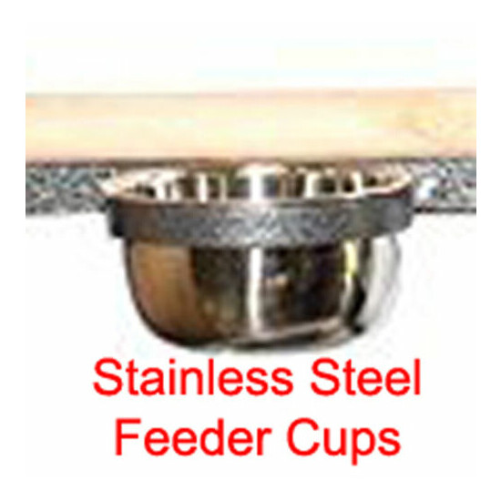 Elegant Parrot Playstand With Perch Stainless Steel Tray Toy Hook Stainless Cup  image {3}