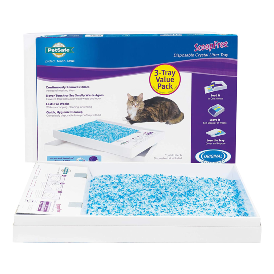 ScoopFree Self-Cleaning Cat Litter Box Tray Refills - Non-Clumping Crystals image {1}