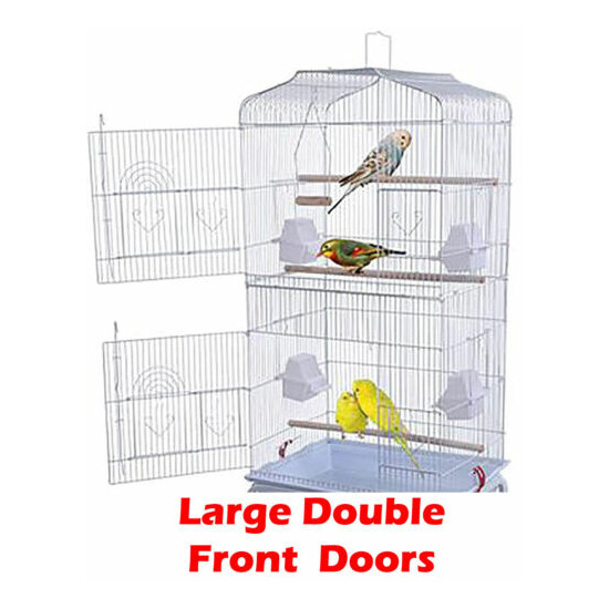 Large Canary Parakeet Cockatiel LoveBird Finches Budgie Cage For Small Birds  image {3}