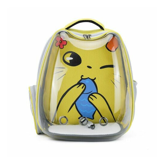 Portable Cat Carrier Bag Puppy Transparent Capsule Travel Backpack High Quality image {2}