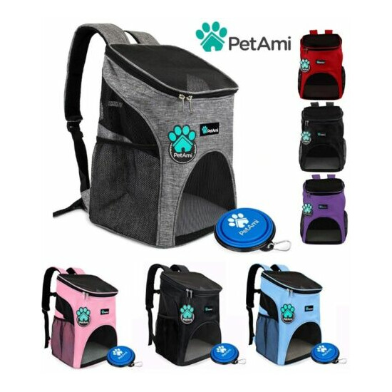 Pet Cat Dog Puppy Carrier Travel Backpack Bag for Travel Breathable Mesh Comfort image {1}