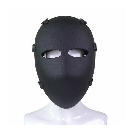 NIJ IIIA Full Ballistic Visor UHMWPE Face Mask Bulletproof Full Face Shield  image {1}