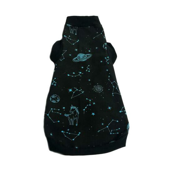 Sphynx Cat Shirt Black Universe Print Clothes Clothing Cotton Coat Vest Jumper  image {2}