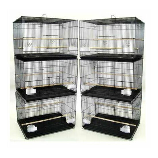 Lot of 6 Aviary Canary Budgies Finches Breeding Flight Bird Cages 24x16x16"H  image {1}