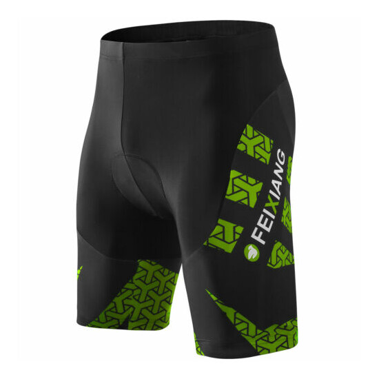 4D Padded Cycling Shorts Gel Mens Bicycle Bike Pants Underwear Trousers Shorts image {9}
