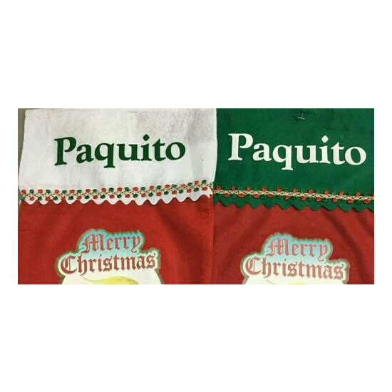 PERSONALIZATION ONLY! For Parrot Christmas Stockings (STOCKING NOT INCLUDED) image {1}
