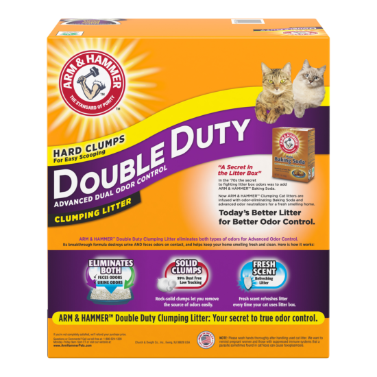 Arm Hammer Double Duty Dual Advanced Odor Control Scented Clumping Cat Litter, 4 image {2}