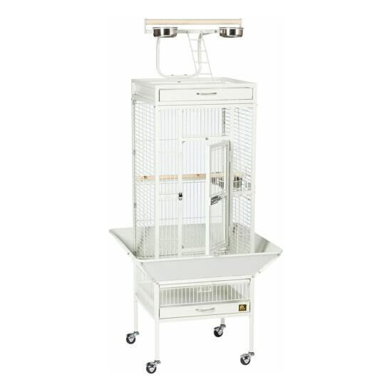 Prevue Pet Products Wrought Iron Select Bird Cage in Chalk White New image {3}