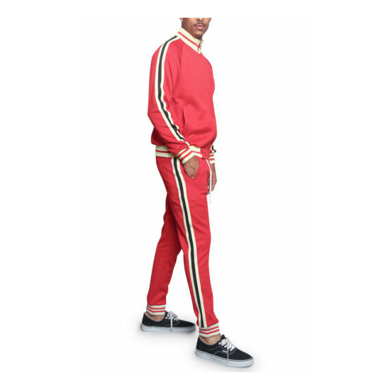 Men's Workout Sports Jogger Track Pants & Jacket Track Suit Set ST575EY image {17}