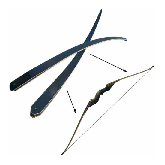 25-60lbs Archery Longbow Limbs American Hunting 60" TakeDown Recurve Bow Target image {6}