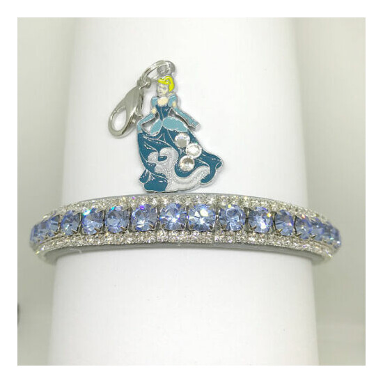 ~Cinderella Princess Blue~ Bling Crystal Rhinestone Dog Cat Pet Collar USA image {1}