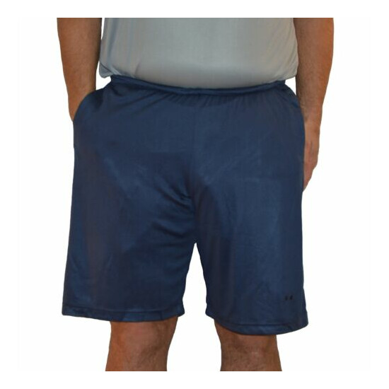 Big and Tall Birdseye Mesh Dri-Wize Performance Activewear Shorts image {2}
