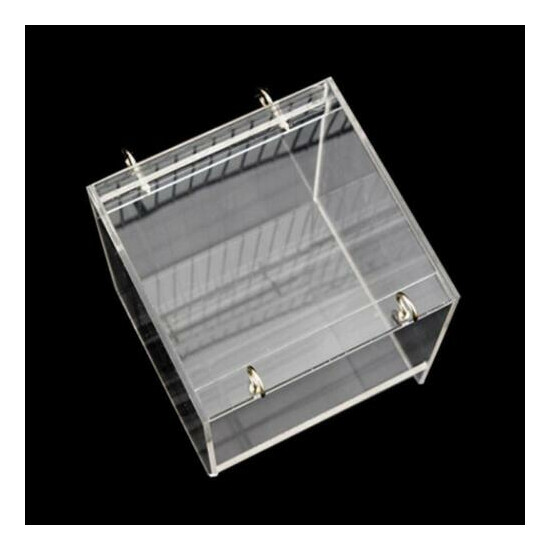 Deluxe Bird Bath Cage Adjustable Hanging Upgraded Large with Clear View Supplies image {1}