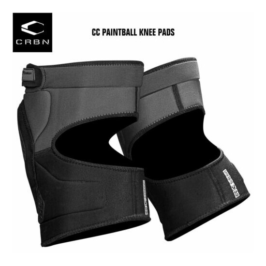 Carbon Paintball CC Knee Pads - Large image {2}