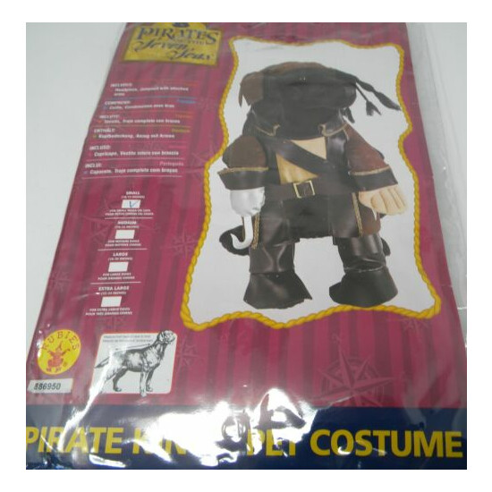 PIRATE KING Dog Halloween Costume Small Pirates of the Seven Seas image {1}