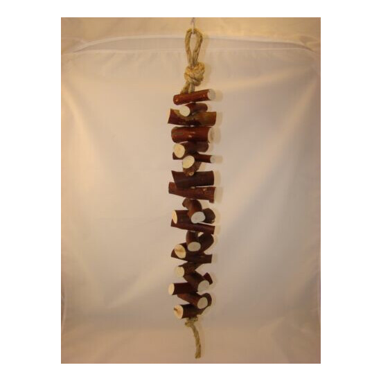 Manzanita Bird Toy * Hardwood Toy 2 Feet long 25 Pieces of Manzanita Wood FUN! image {1}