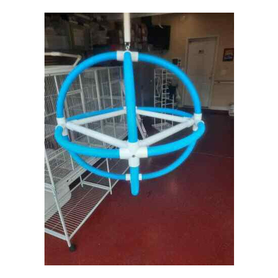  26" Hanging Orb \ Bird Perch \ Swing \ PVC Stand *FREE Shipping* image {4}