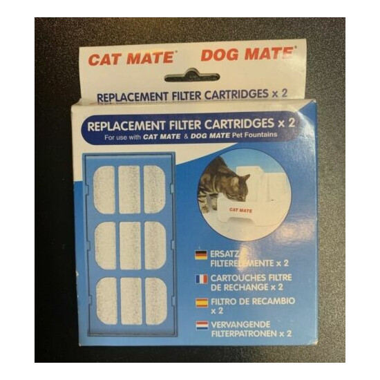 Filter Replacement Cat Mate & Dog Mate Water Fountains 2 Pack Pet Mate Filters image {1}