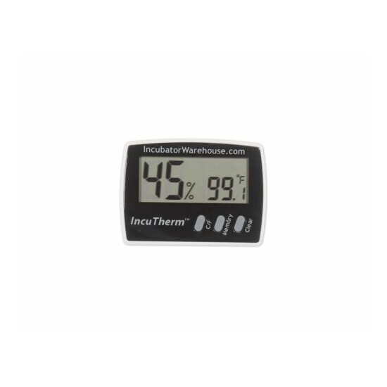 IncuTherm Digital Thermometer Hygrometer with Min/Max Memory image {1}