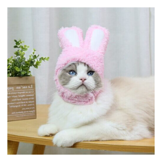 Funny New Warm Rabbit Hat Christmas Cosplay Accessories Pet Dog Cat Cap Costume image {3}