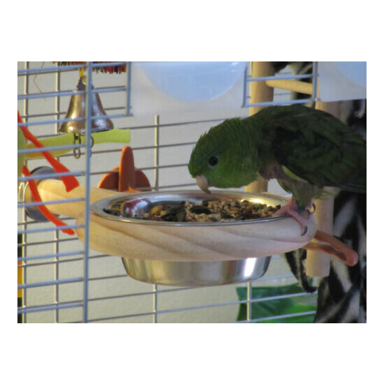 Bird feeder perch,bird perch, Parrots,bird cage,bird toys pet bowl NEW  image {3}