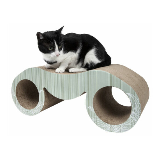 Pet Life Binocular Ultra Premium Modern Exquisite Contoured Cat Scratcher (CTS5) image {1}