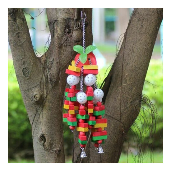 Extra Large Bird Parrot Toys for Cockatoos African Grey Macaws Pet Bird Swing  image {4}
