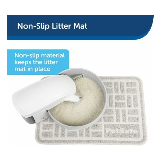 Home Pet Safe Cat Anti-Tracking Litter Mat Traps Crystal Clay Durable Mesh Tools image {3}
