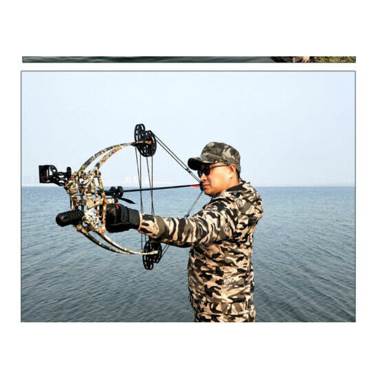 50lbs Compound Bows Set Catapult Steel Ball Hunting Bow Dual-purpose sports Bow Hunting  image {6}