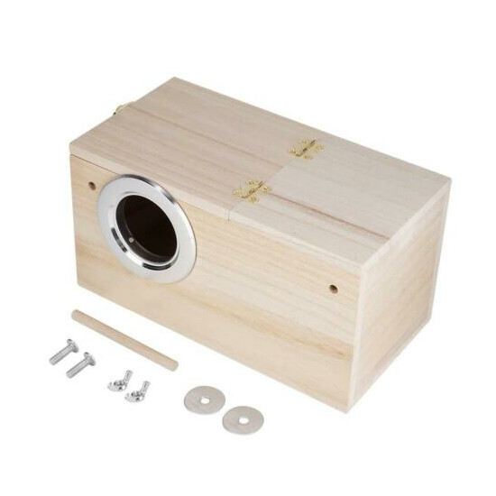 Quality Wooden Pet Bird Nest House Breeding Box Cage Accessories for Parrot(righ image {1}