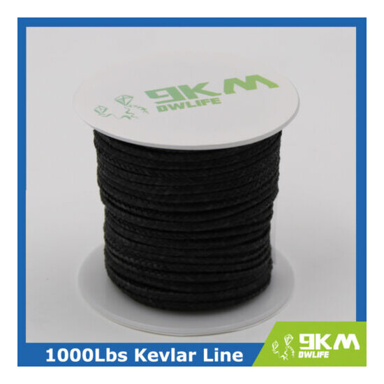 Strong 1000lbs Braid Kevlar Line 50ft Rocketry Rope Winch Line Made with Kevlar Thumb {2}