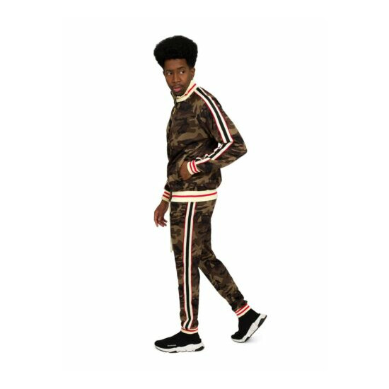 Men's Workout Sports Jogger Track Pants & Jacket Track Suit Set ST575EY image {31}