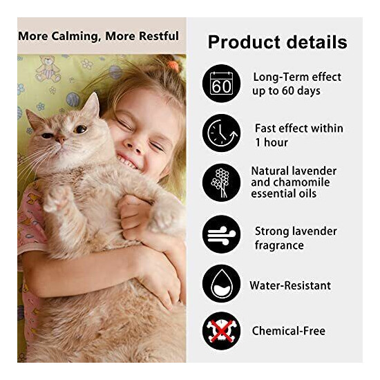 Wustentre 3 Pack Calming Collar for Cats, Cat Calming Collars, Cat Pheromones image {5}