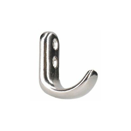 Stainless Steel Coat Hook 40mm by 31mm Polished Marine Grade 316 image {1}