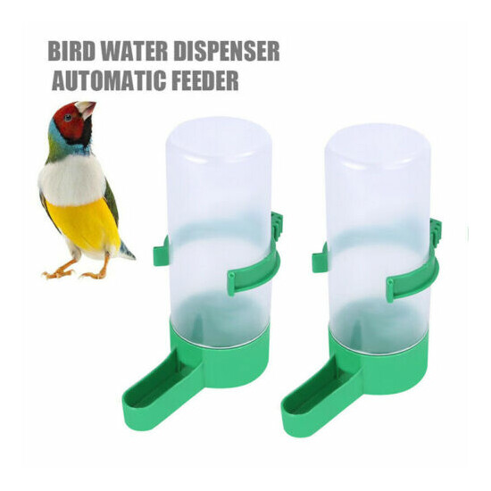 3pcs Pet Drinker Food Feeder Waterer Clip For Cage Bird Parrot Cockatiel Budgie image {1}