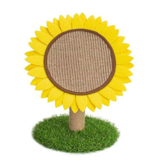 Lovely Caves Sunflower Cat Scratching Post Cat Scratcher Cat Tree image {2}