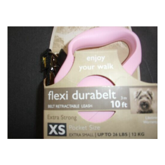 pink Durabelt FLEXI Retractable LEASH XS Dog 10 Ft max 26lbs Xsmall  image {1}