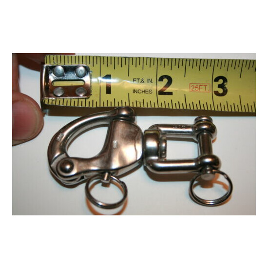 K81 USR Stainless Steel Quick Release Jaw Swivel Snap Shackle Small Thumb {1}