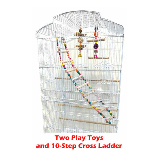 Large Portable Bird Flight Toys Ladder Cage Canary Aviary Cockatiel LoveBird  image {3}