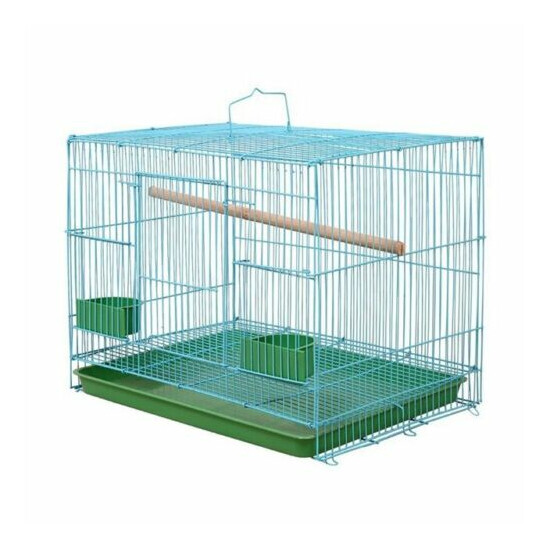 Rectangular Cage for Small Birds and Canaries Equipped with Feeders image {1}