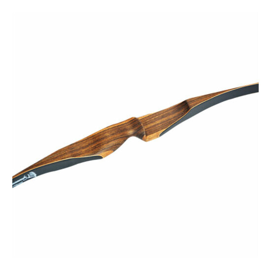 10-30lbs 52" Archery Longbow Handmade Recurve Bow Traditional Horsebow Wooden Thumb {3}